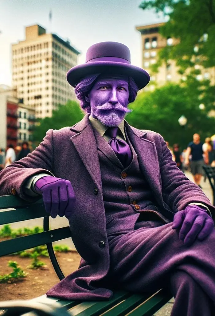 Portada de Una desventura de Sir Purple Peña
